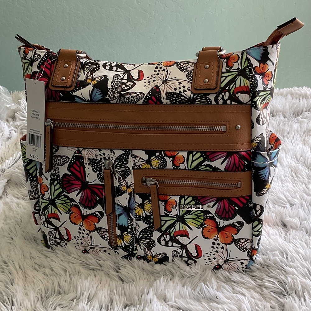 Rosetti Colorful Butterfly Tote Bag